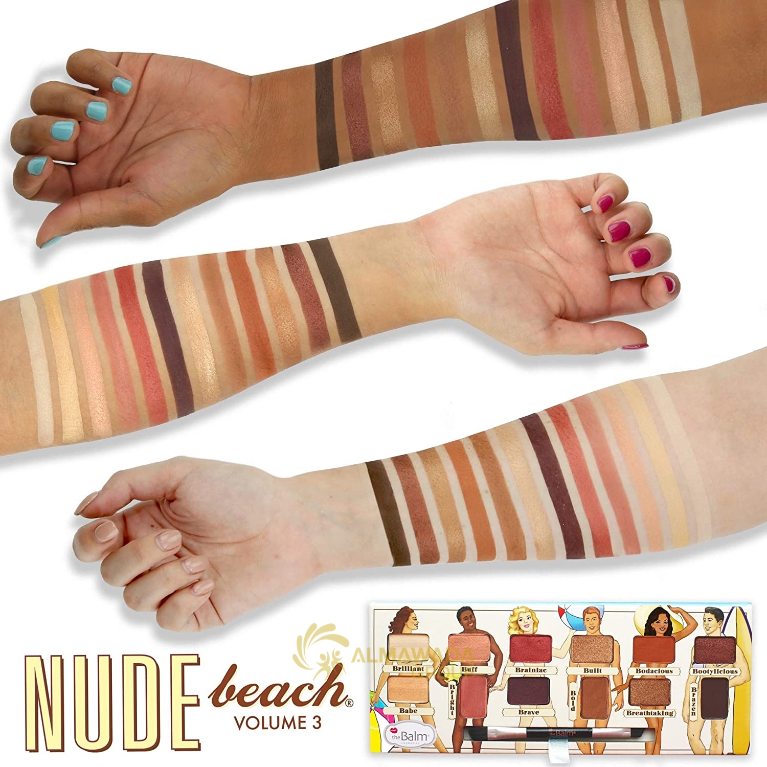 Nude beach eye shadow palette المودة